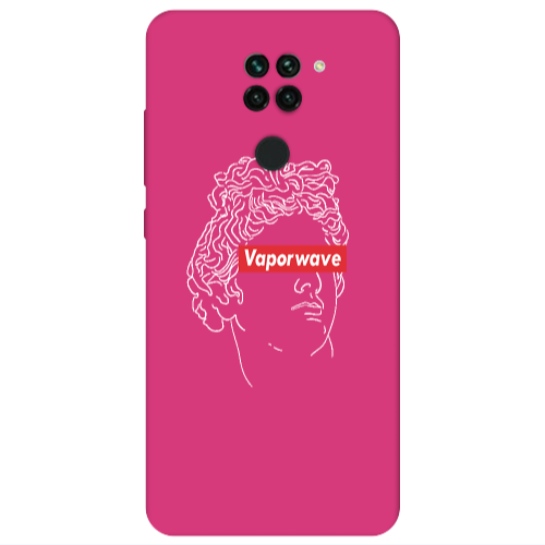 Xiaomi Redmi Note 9 Vaporwave Fuchsia Colored Silicone TPU Θήκη