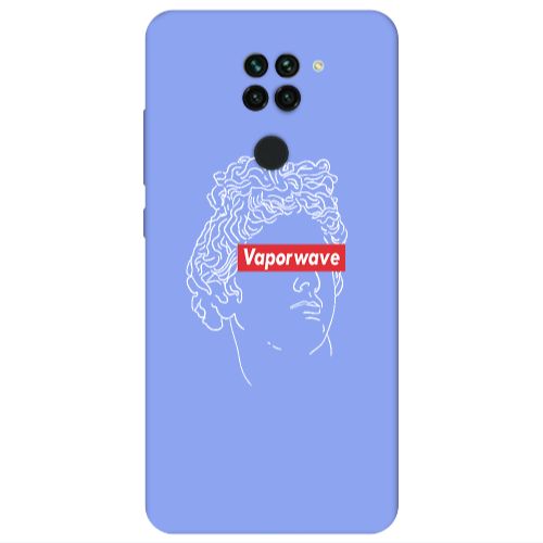 Xiaomi Redmi Note 9 Vaporwave Light Purple Colored Silicone TPU Θήκη