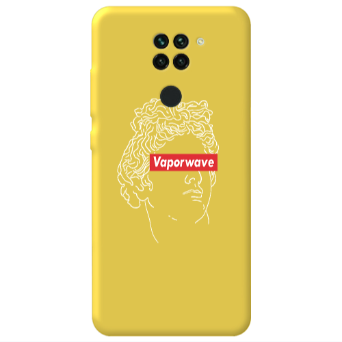 Xiaomi Redmi Note 9 Vaporwave Yellow Colored Silicone TPU Θήκη