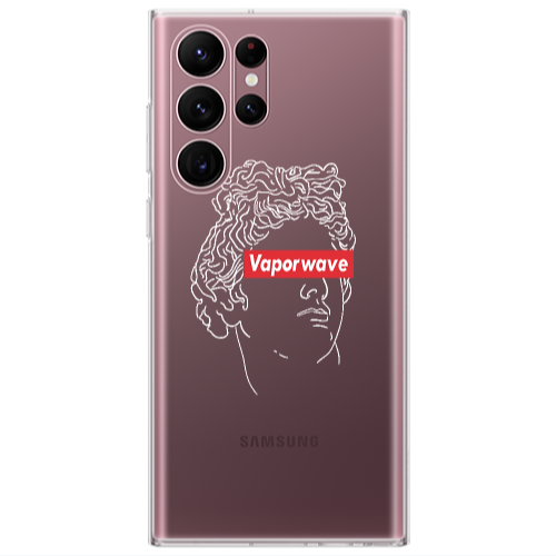 Samsung S22 Ultra Vaporwave Transparent Silicone TPU Θήκη