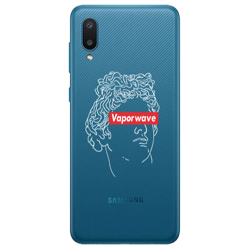 Samsung A02 Vaporwave Transparent Silicone TPU Θήκη