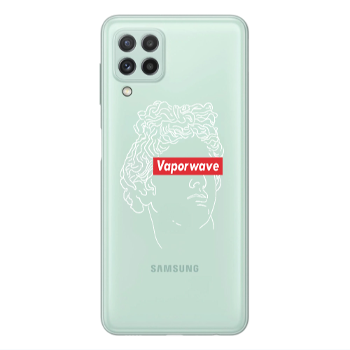 Samsung A22 4G Vaporwave Transparent Silicone TPU Θήκη