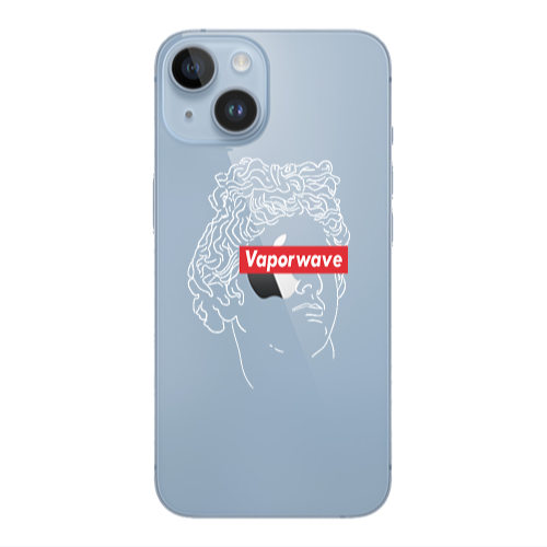 Apple iPhone 14  Vaporwave Transparent Silicone TPU Θήκη