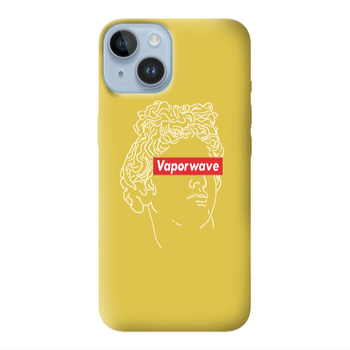 Apple iPhone 14 Plus Vaporwave Yellow Colored Silicone TPU Θήκη