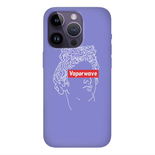 Apple iPhone 14 Pro  Vaporwave Purple Colored Silicone TPU Θήκη