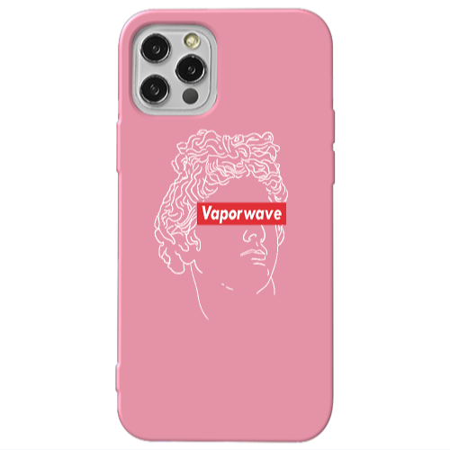 Apple iPhone 13 Pro Vaporwave Pink Colored Silicone TPU Θήκη