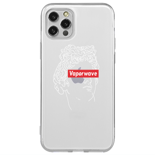 Apple iPhone 12 Pro Vaporwave Transparent Silicone TPU Θήκη