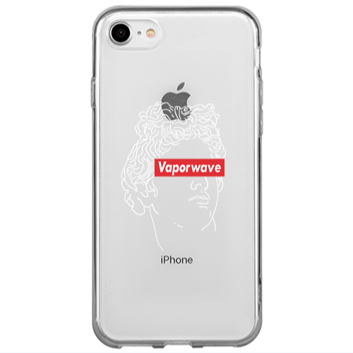 Apple iPhone 7 Vaporwave Transparent Silicone TPU Θήκη