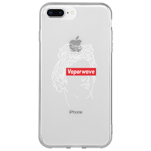 Apple iPhone 7 Plus Vaporwave Transparent Silicone TPU Θήκη