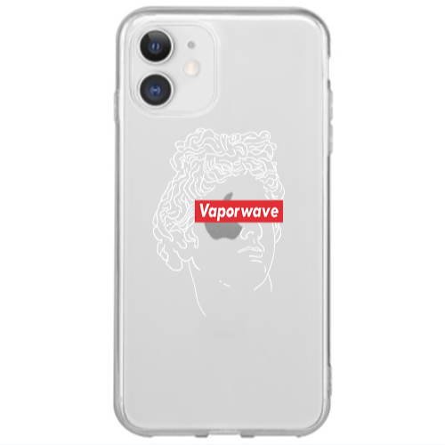 Apple iPhone 12 Mini Vaporwave Transparent Silicone TPU Θήκη