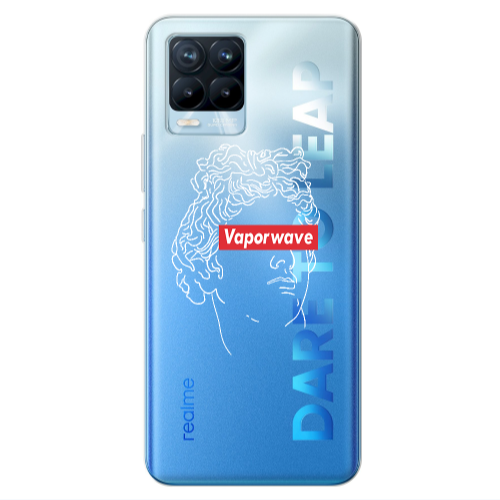 Realme 8 Pro Vaporwave Transparent Silicone TPU Θήκη