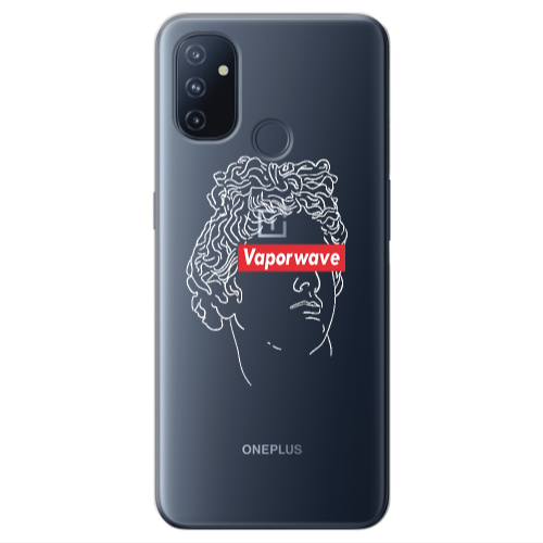 Oneplus Nord 100 Vaporwave Transparent Silicone TPU Θήκη