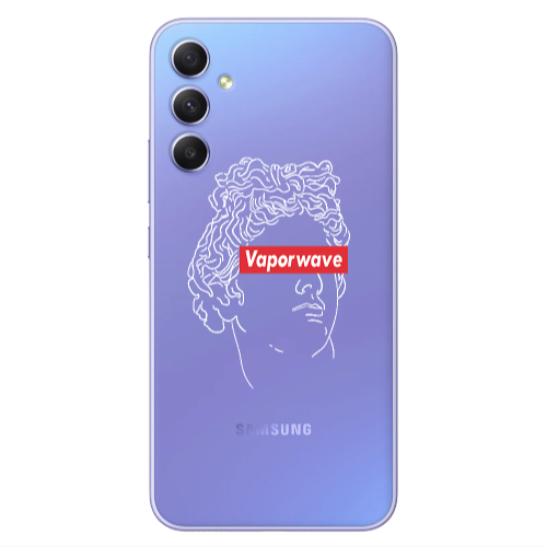 Samsung A34 Vaporwave Transparent Silicone TPU Θήκη