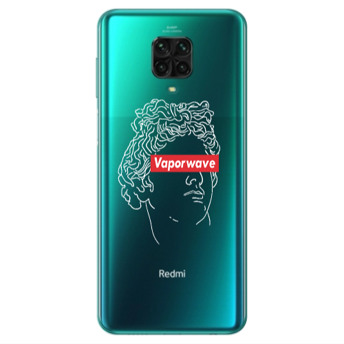 Xiaomi Redmi Note 9S Vaporwave Transparent Silicone TPU Θήκη