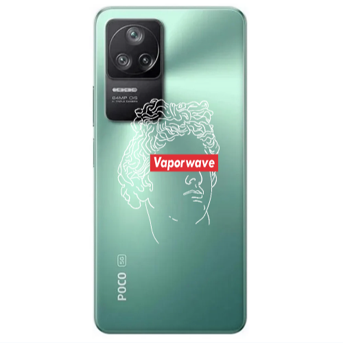 Xiaomi Poco F4 Vaporwave Transparent Silicone TPU Θήκη