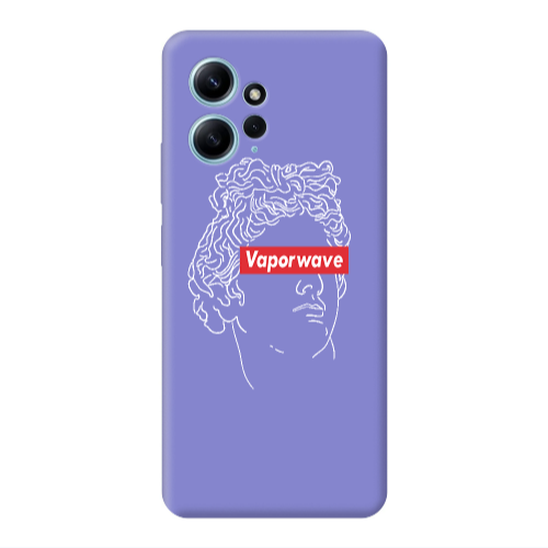 Xiaomi Redmi Note 12 4G Vaporwave Purple Colored Silicone TPU Θήκη