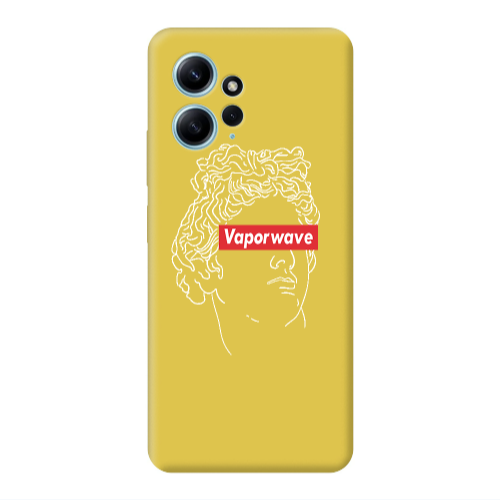 Xiaomi Redmi Note 12 4G Vaporwave Yellow Colored Silicone TPU Θήκη