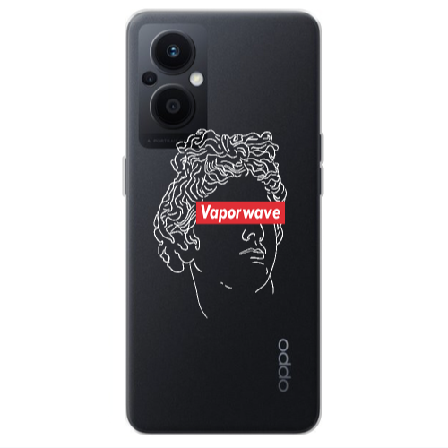 Oppo Reno 7 Lite Vaporwave Transparent Silicone TPU Θήκη