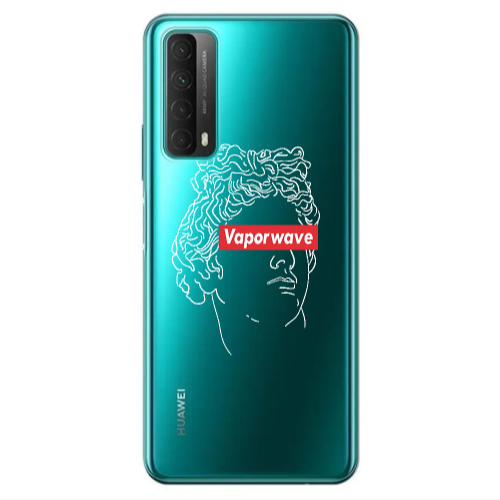 Huawei P Smart 2021 Vaporwave Transparent Silicone TPU Θήκη