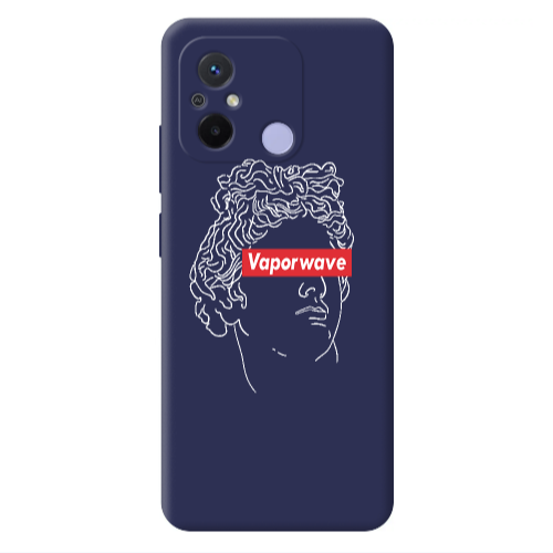 Xiaomi Redmi 12C Vaporwave Dark blue Colored Silicone TPU Θήκη