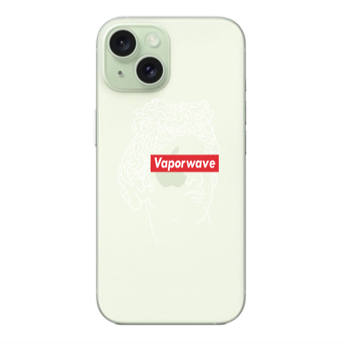 Apple iPhone 15 Plus Vaporwave Transparent Silicone TPU Θήκη