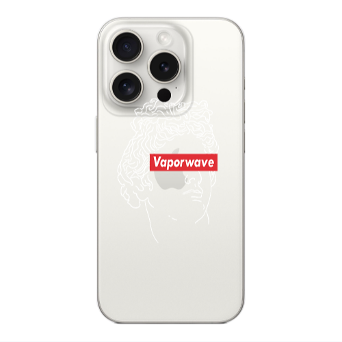 Apple iPhone 15 Pro Vaporwave Transparent Silicone TPU Θήκη