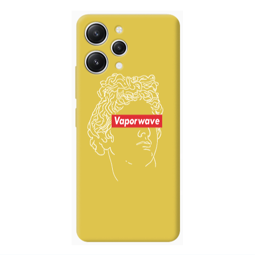 Xiaomi Redmi 12 Vaporwave Yellow Colored Silicone TPU Θήκη