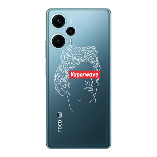 Xiaomi Poco F5 Vaporwave Transparent Silicone TPU Θήκη