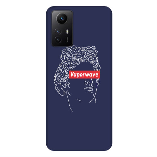 Xiaomi Redmi Note 12s Vaporwave Dark blue Colored Silicone TPU Θήκη