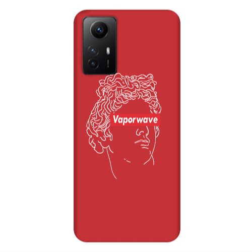 Xiaomi Redmi Note 12s Vaporwave Red Colored Silicone TPU Θήκη