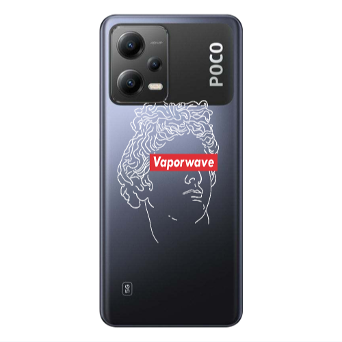 Xiaomi Poco X5 Vaporwave Transparent Silicone TPU Θήκη