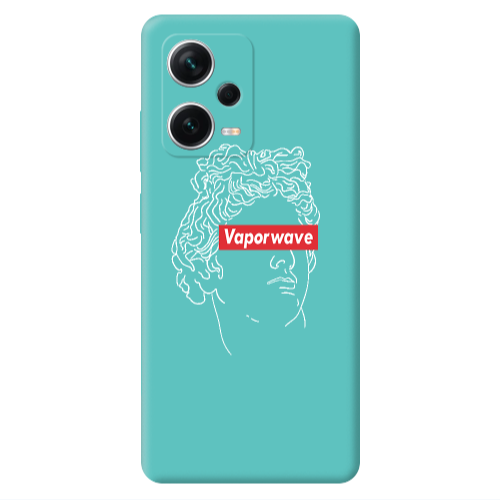 Xiaomi Poco X5 Vaporwave Turquoise Colored Silicone TPU Θήκη