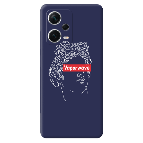 Xiaomi Poco X5 Vaporwave Dark blue Colored Silicone TPU Θήκη