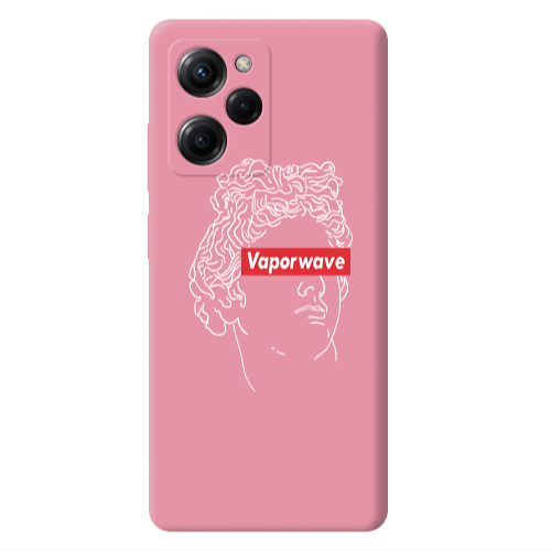 Xiaomi Poco X5 Pro Vaporwave Pink Colored Silicone TPU Θήκη