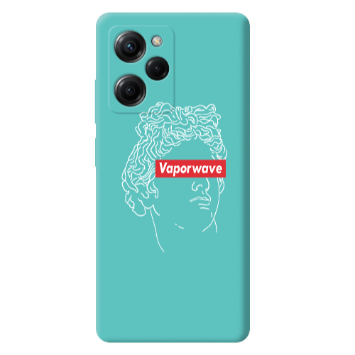 Xiaomi Poco X5 Pro Vaporwave Turquoise Colored Silicone TPU Θήκη