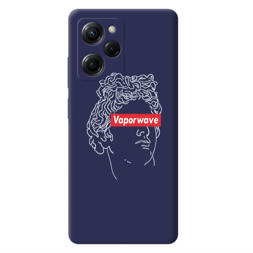 Xiaomi Poco X5 Pro Vaporwave Dark blue Colored Silicone TPU Θήκη