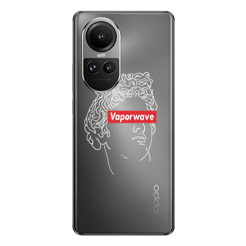 Oppo Reno10 5G Vaporwave Transparent Silicone TPU Θήκη