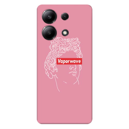 Xiaomi Redmi Note 13 4G Vaporwave Pink Colored Silicone TPU Θήκη