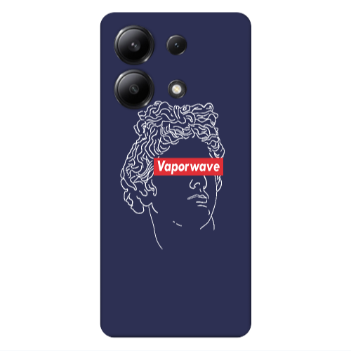 Xiaomi Redmi Note 13 4G Vaporwave Dark blue Colored Silicone TPU Θήκη