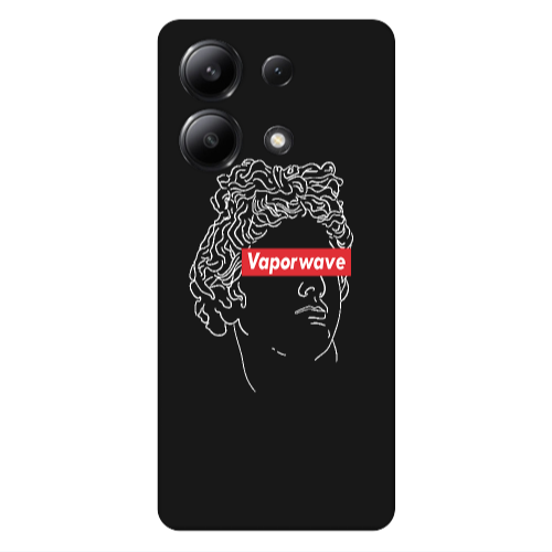 Xiaomi Redmi Note 13 4G Vaporwave Black Colored Silicone TPU Θήκη