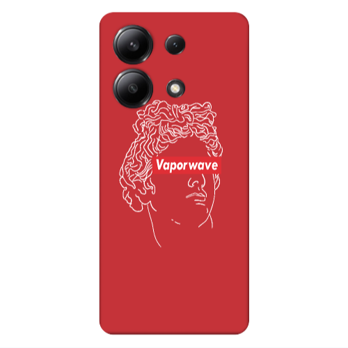Xiaomi Redmi Note 13 4G Vaporwave Red Colored Silicone TPU Θήκη