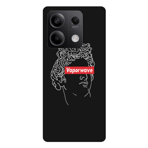 Xiaomi Redmi Note 13Pro 5G Vaporwave Black Colored Silicone TPU Θήκη