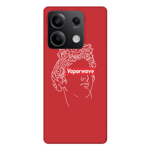 Xiaomi Redmi Note 13Pro 5G Vaporwave Red Colored Silicone TPU Θήκη