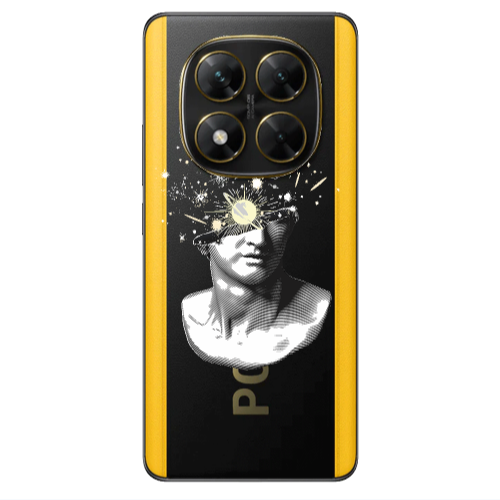 Xiaomi Poco X7 Space Statue Transparent Silicone TPU Θήκη