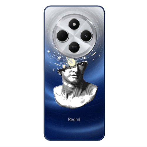 Xiaomi Redmi 14c Space Statue Transparent Silicone TPU Θήκη