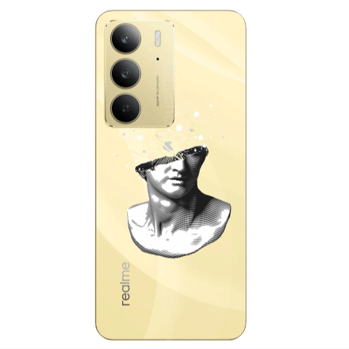 Realme C 75 Space Statue Transparent Silicone TPU Θήκη