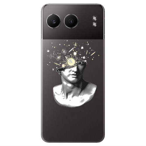 Oneplus Nord 4 Space Statue Transparent Silicone TPU Θήκη