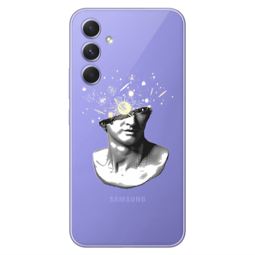 Samsung A56 Space Statue Transparent Silicone TPU Θήκη