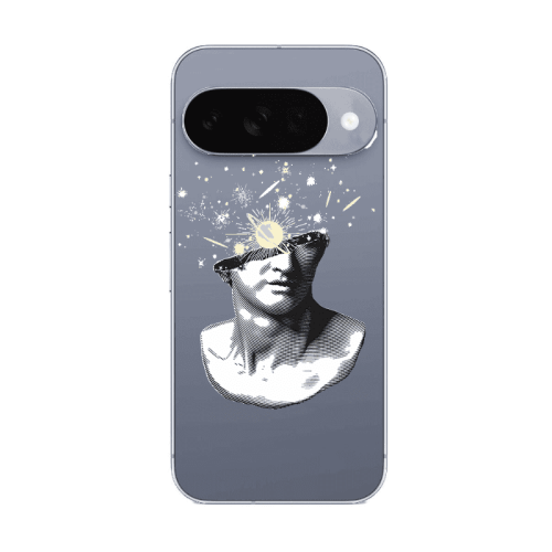 Google Pixel 10 Space Statue Transparent Silicone TPU Θήκη
