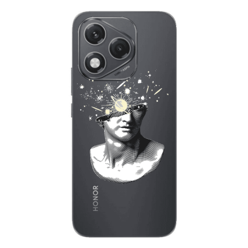 Honor 400 Lite Space Statue Transparent Silicone TPU Θήκη